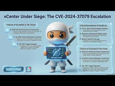 CRITICAL: vCenter Exploitation Confirmed. Patch by Feb 13 or Else. #cybersecurity #vulnerability