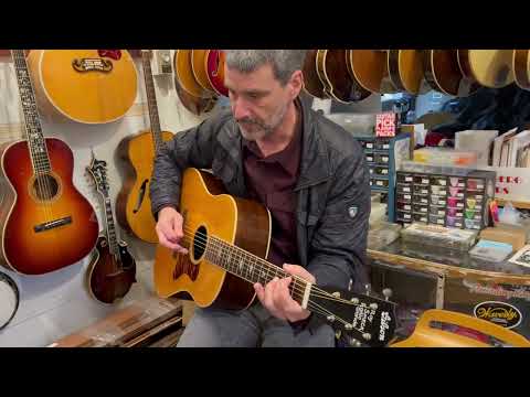 Mark Lederer picking on our 1935 Gibson Roy Smeck Radio Grande