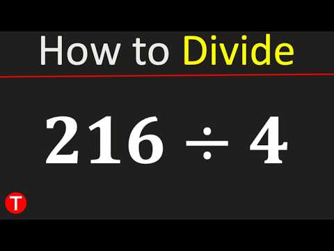 216 divided by 4 (216÷4) | Divide 216 by 4
