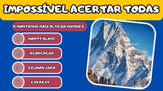 VOCÊ É INTELIGENTE MESMO❓ 20 PERGUNTAS DE CONHECIMENTOS GERAIS PARA TESTAR SE VOCÊ É BOM MESMO❗