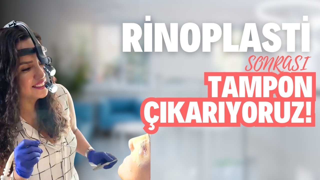 Rinoplasti Ameliyatı Sonrası Tampon Çıkarıyoruz!