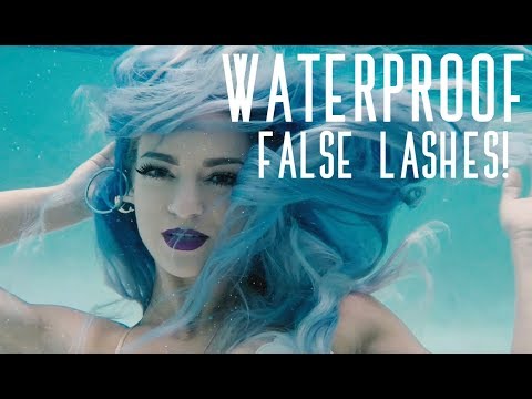 How to use waterproof false lashes glue