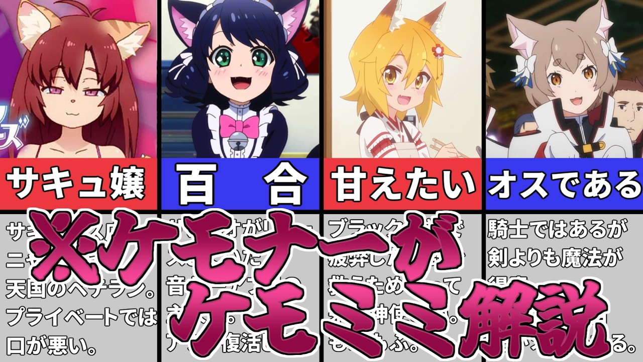 【ゆっくり解説】ケモナーのおすすめケモミミキャラ4選【エイプリルフール】