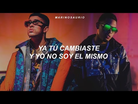 Myke Towers, Bad Bunny - ADIVINO (Letra)