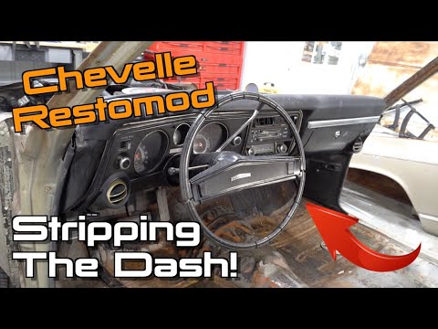Stripping The Chevelle's Dash & Unboxing New Parts! Chevelle Restomod Ep.4
