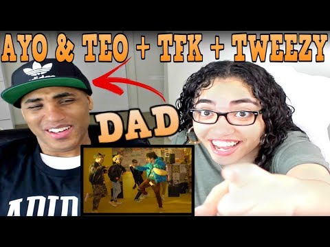MY DAD REACTS TO Ayo & Teo + TFK + Tweezy | BlocBoy JB ft. Drake - Look Alive REACTION