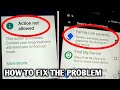 How To Fix Action Not Allowed This Action Is Disabled Family Link Parental In Hindi