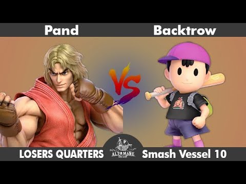 Smash Vessel 10 - Shunf Saga -Pand (Ken, Game and Watch) vs Backtrow (Ness) - Losers Quarters