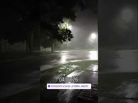 Diluvio en Intendente Alvear