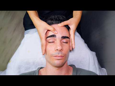 ASMR: Knocked Out in Minutes - Thai Facial Massage for Glowing Skin