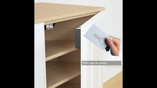 RFID Card Unlock Wooden Locker And Drawer Digital Lock With Concealed Design
