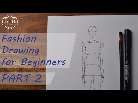 How to draw: a woman body / fashion figure | Fashion drawing for beginners #2 | Justine Leconte Video