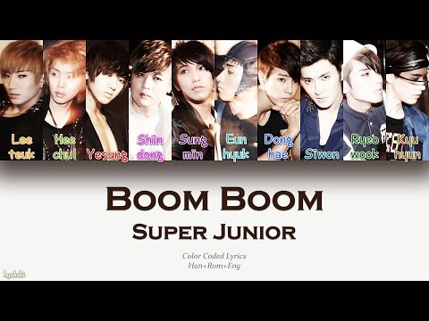 Super Junior (슈퍼주니어) – Boom Boom (나쁜 여자) (Color Coded Lyrics) [Han/Rom/Eng]