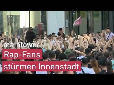 Massenansturm in Frankfurt wegen Reezy und Achraf | maintower