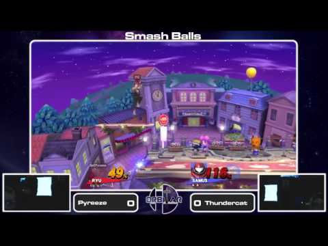Pyreeze (Samus) vs Thundercat (Ryu) - Smash Ball Celebracket - Orbitar 17