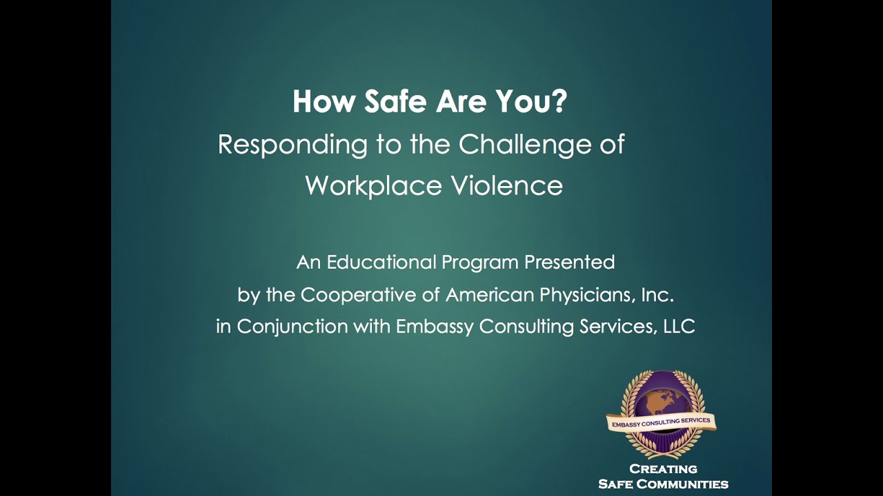 Workplace Violence: Responding to the Challenges (Free Webinar)