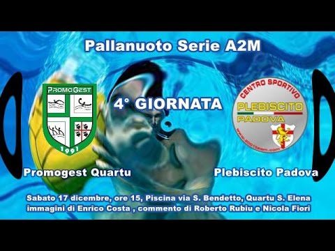 Pallanuoto Serie A2M - Promogest Quartu - Plebiscito Padova (15 - 6)