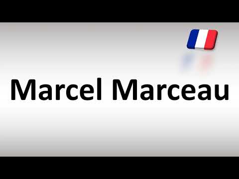 How to Pronounce Marcel Marceau? (French Mime Actor)