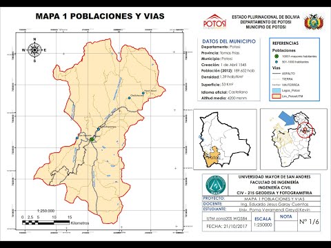 MAPA 1 POBLACIONES Y VÍAS