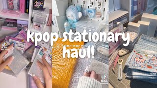 ✨🍡 unboxing kpop stationary supplies! asmr (t