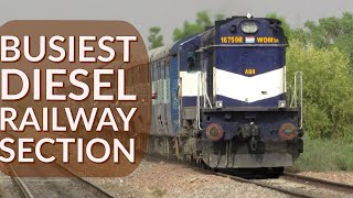 preview picture of video 'भारतीय रेल का सबसे व्यस्ततम डीजल सेक्शन जो जल्द ही विद्युतीकृत होगा| JAIPUR-PHULERA RF Compilation'