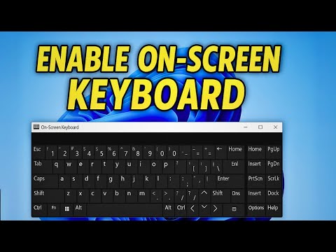 How To Enable On Screen Keyboard on Laptop Windows 11