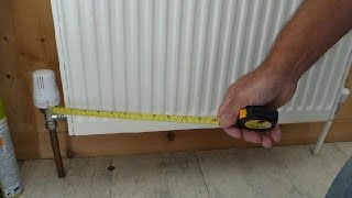 How to correctly measure a radiator for replacement