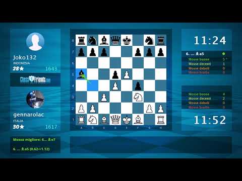 Chess Game Analysis: gennarolac - Joko132 : 1-0 (By ChessFriends.com)