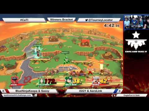 CATI Smash 4 - BlueNinjaKoopa & Sassy vs iGGY & AeroLink - Winners Bracket