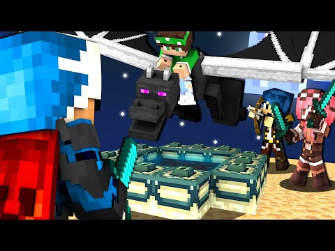 15 YOUTUBER vs IL DRAGO DELL'END NELLA BIG VANILLA - MINECRAFT ITA