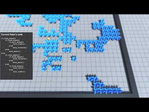 Evolving Eaters with Genetic Programming