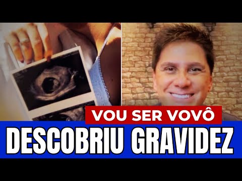 César Filho contando que será vovô ao lado de sua esposa
