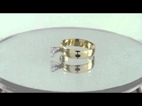 Estate 0.33CT Pear Cut Diamond 14K Yellow Gold Solitaire Ring H-I/ VVS Certified