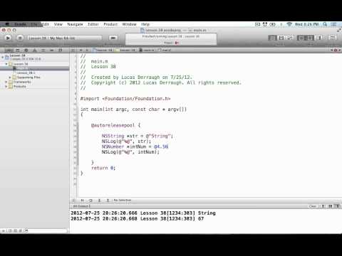 Objective-C on the Mac L38 - Literals