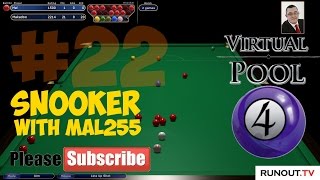 Virtual Pool 4 Snooker #22 - Mal255 vs Makadoo (CO) Best of 3