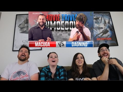 Macuga Vs. Dagnino REACTION - Movie Trivia Schmoedown