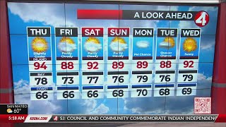 Thursday, August 17 San Francisco Bay Area weather forecast