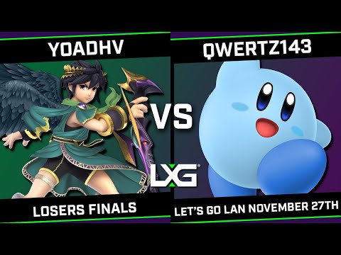 YoAdhv (Dark Pit) vs qwertz143 (Kirby/Isabelle) - LXG Let's Go LAN November 27th - Losers Finals