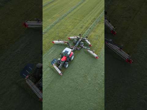 XXL Vierfach Kammschwader von BB-Umwelttechnik | Lintrac 160 & Clementer 1400 #agropictures
