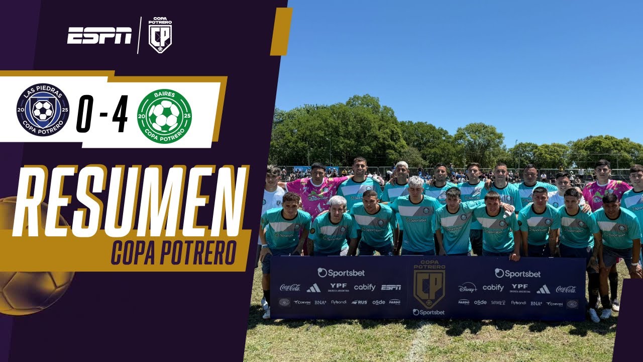 BARCHE APLASTÓ 4-0 A LAS PIEDRAS Y SUEÑA CON AVANZAR A LA OTRA FASE | RESUMEN | COPA POTRERO 2025