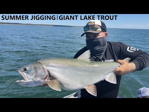 HOW TO Locate and Catch BIG LAKE TROUT Jigging