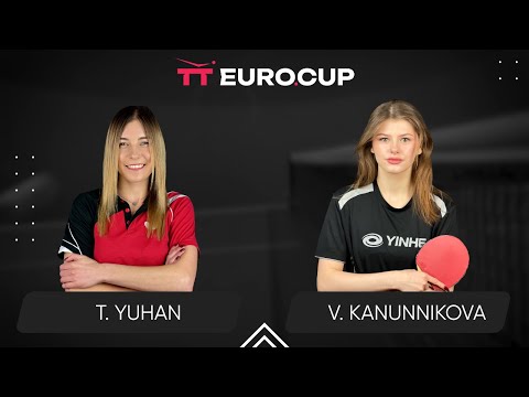 16:45 Tetiana Yuhan - Vasylysa Kanunnikova 23.08.2024 TT Euro.Cup Women Ukraine Star. TABLE 4