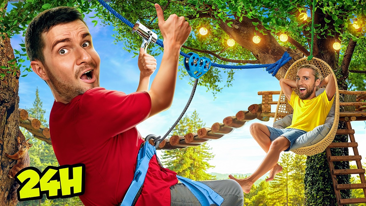 On survit 24H dans un arbre ! (le résultat est fou)