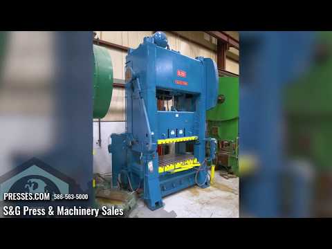 300 Ton BLISS SC2-300-72-48, Straight Side Press