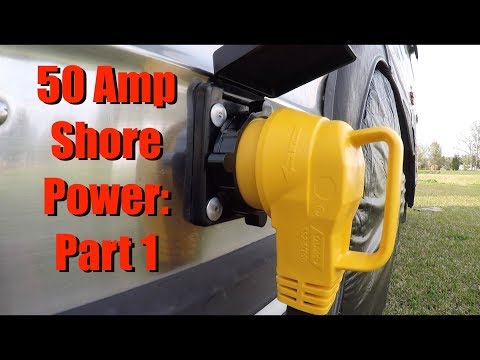 Bus RV Shore Power- Install Shore Power Inlet 50A