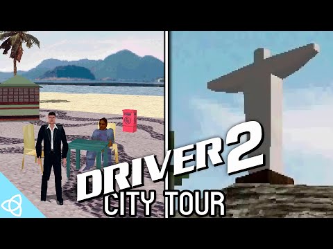 Driver 2 - Exploring '70s Rio de Janeiro (PS1 Game) | Low Poly City Tour