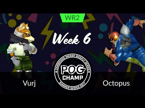 Pog Champ Summer Series #6 Melee - WR2 - Vurj (Fox) vs Octopus (Falcon)