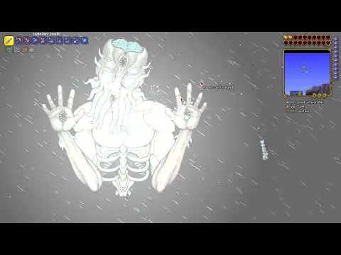 Moonlord In Master Mode Without Potions or Healing Is Easy "in Terraria" (FIRST TRY!!!)