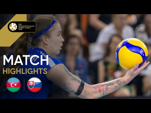 Highlights | Azerbaijan vs. Slovakia - CEV Volleyball European Golden League 2025 | Women