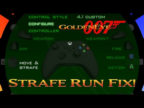 GoldenEye 007 Xbox - How to move fast (Strafe run)